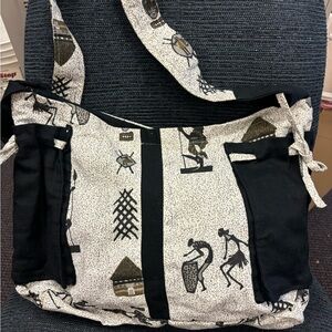 Kokopeli Shoulder bag heavy cotton.